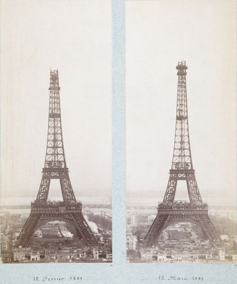 Illustration for article titled Photos of Famous Landmarks While They Were Still Under Construction